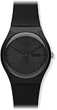 Swatch Men's SUOB702 Quartz Black Dial Day And Date Plastic Watch