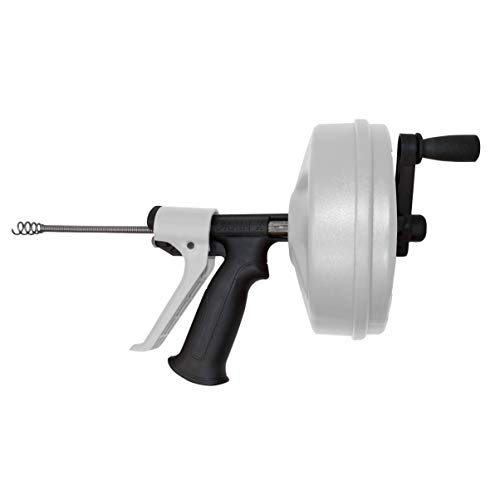 DrainX SPINFEED 50 Foot Drum Auger Use Manually or Drill Powered