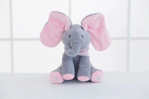 Elephant Peek A Boo Animated Flappy Plush Toys