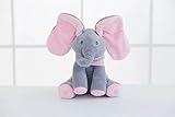 Elephant Peek A Boo Animated Flappy Plush Toys