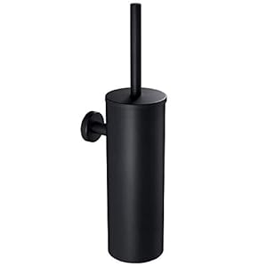 Auralum-Roestvrijstalen Toiletborstels en Houderset, Wandbevestiging & Staande Toiletborstelset, Lange Steel…