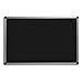 Black Magnetic Chalk Board | Aluminium Framed | Excellent Solution for Art, Notes and Memos | 3 Sizes Available | 44