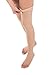 Jomi Compression Stockings For Women 20-30 mmHg Open Toe, Made in USA, Graduated Thigh High Compression Socks Women, Premier Opaque Support Stockings For Men, Silicone Dot Top Band, 241 (Small, Beige)