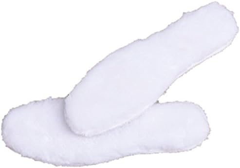 Okayda Unisex Premium Australian Sheepskin Insole Cozy Warm Shearling Insoles White 7.5
