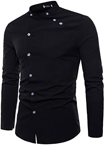 Men's Plain Solid Slim Fit Cotton Causal Shirt