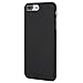 iPhone 8 Plus Case, Thinnest Genuine Leather Cover Case for Apple iPhone 8 Plus - Ultra Thin, Slim & Real Premium Leather Back (Black)