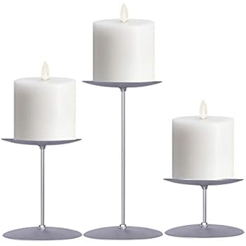 smtyle Candle Holders Set of 3 Candelabra with Iron-3.5