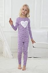 MyFav Girls' Comfy Sleepwear Hearts Shape Pajama