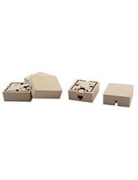 Uxcell RJ45 8P8 C Cat5 Cable de red Ethernet pared conector Surface Mount Box 5 Pcs