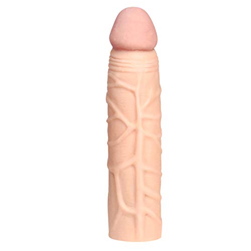 Preservativo-Allungato-Maschio-Allungabile-Preservativo-Realistico-Del-Pene-A-Bocca-Singola-Giocattolo-Di-Coppia-Contraccettiva-LEiaculazione-Ritardata-Puo-Essere-Riutilizzata17x35x38CM