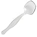 Disposable Plastic Serving Spoons | Large Utensils Clear | Pack of 12 | Ideal for Buffets, Soups, Catering, Restaurants, Parties, and Weddings.