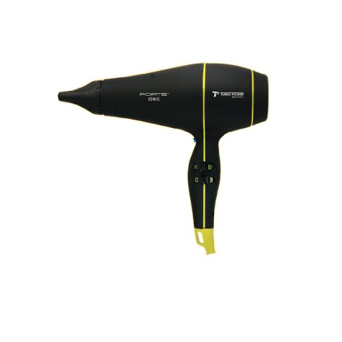 Click Here to See More Images Turbo Power Forte Professional Hair Dryer - Black & Yellow - 318 by Twin Turbo