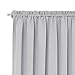 Deconovo Blackout Door Curtain – Thermal Insulated Privacy Curtain for French & Front Doors with Adjustable Tieback, Room Darkening, Energy Saving, Noise Reducing,Silver Grey,W25 x L40,1 Panel