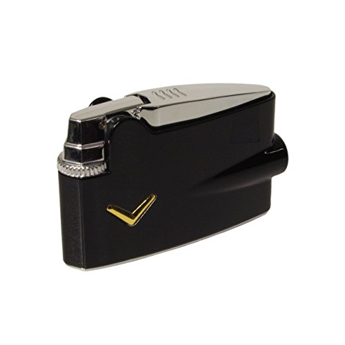 Ronson Varaflame flint action gas lighter black