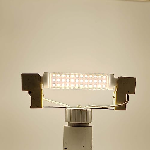 QLEE 2 PCS Led R7s 12 Watt Ampoules Halogènes R7s T3 118mm 150w 220v J Type 4.65 Pouces Double Ended Light Ampoule Paysage Lumières Travail Sécurité Mur Extérieur Flood Light Ampoules, 5000k