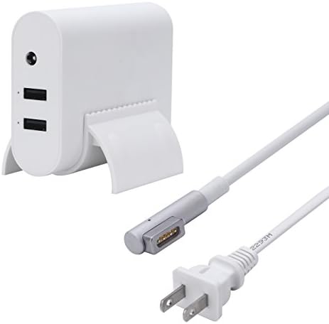 YHWSHINE 60W L-Tip Magsafe Power Adapter with 2 USB for Macbook 13-inch and MacBook Pro 15-inch, for Apple Mac Pro A1278 A1181 A1184 A1344 A1330 