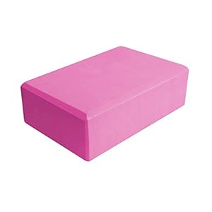 SZOCOOL Pink Yoga Block, 9″x6″x4 Supportive Latex-Free EVA Foam Soft Non-Slip Surface for Yoga, Pilates, Meditation