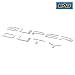 EAG Chrome Hood Insert Letters Fit for 2017-2019 Ford Super Duty F250 F350 F450