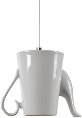 Waineg 6 Paragraph Ceramics Pendant Lights Modern White Ceramic Lampshade Teapot Chandelier Creative Living Room Bedroom Restaurant Water Cup Shap/Pendant Light Fixtures 110v/220v, f