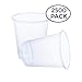 Case of 2,500 – 3 oz. Disposable Clear Plastic Cups, 100 Count Packages (25/100)