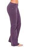 PajamaJeans - Bootcut Blackberry Purple Stretch Knit Denim Jeans for Women, 1X (20W-22W)