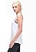 Queenie Ke Women's Yoga shirts Sports Tops Super Soft Knit Cowl Back Tank Size L Color Angle White