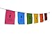 Handmade Tibetan Affirmation prayer flags-Peace, Happiness, Courage, Love, Tranquility, Five Tibetan Traditional Colors which are Yellow, Green, red, White and Blue.