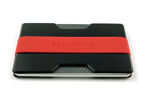 Radix one slim wallet (black/red)
