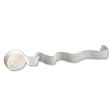 Creative Converting Touch of Color Crepe Paper Streamer Roll, 500-Feet, White - 076010