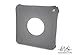 EMS Inflatable Square Donut Cushion, Expands Up to 18-Inch, Gray