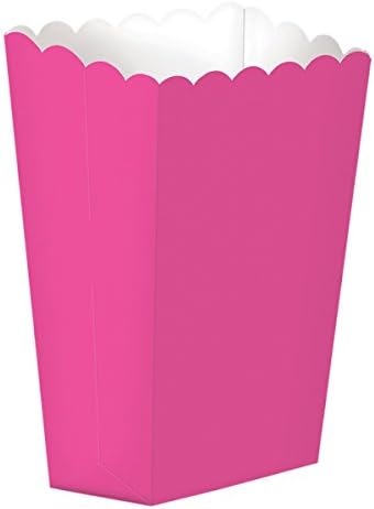 Candy Buffet Bright Pink Large Popcorn Boxes x 10