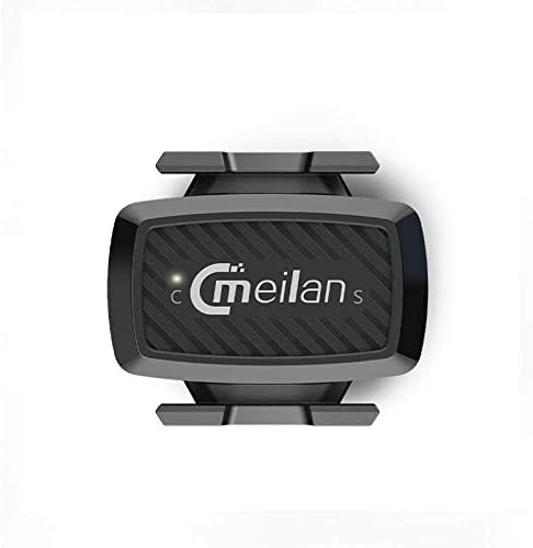 Meilan C1 Speed & Cadence Sensor - No Magnets Required - Connects to Bike Computers, Speedometers, Smart Trainers and Apps That use Bluetooth 4.0 BLE & ANT+ Techonolgy, Black