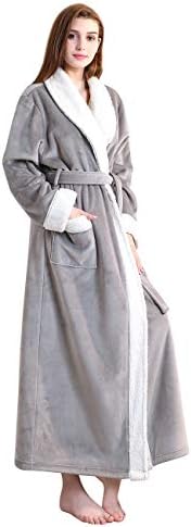 ICREAT Men's Long Bathrobe for Winter