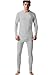 BASICO Men's 2pc Long John Thermal Underwear Set 100% Cotton