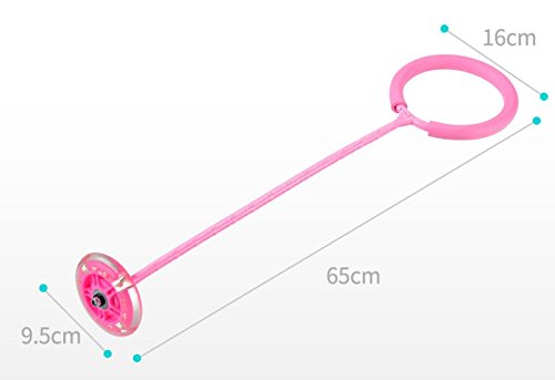 URBeauty 1PCS Amazing Blinking Novelty Colorful Flashing LED Flash Jumping Ring Dancing Ball Glowing Fitness Training Educational Toys Funny Game Outdoor Sports Color Random - Thumbnail 5