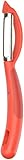 Kuhn Rikon Serrated Piranha "Swivel" Peeler 7.25" Red