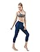 TSLA TM-FYC32-NVY_Small Yoga Pants High-Waist Tummy Control w Hidden Pocket FYC32