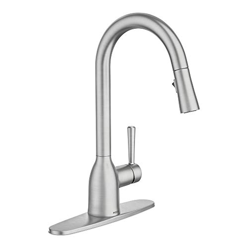 Moen 87233SRS Adler One-Handle High Arc Pulldown Kitchen Faucet with Power Clean, Spot Resist Stainless - Image 3
