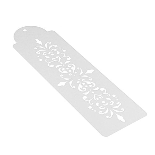 Hunzed Cake Mould, DIY Birthday Cake Spray Mold Lace Embosser Cake Decorating Print Sugar Sieve Sugar Craft Model Icing Cutter Tools Baking Mold (I)