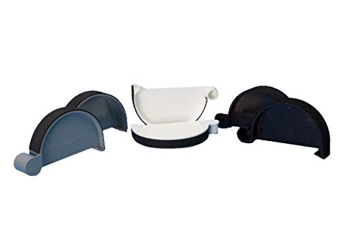 Deckel für 100er Regenrinne aus Kunststoff S-Lon (Links, weiß)