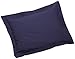 Fresh Ideas Poplin Tailored 2-Pack Pillow Sham, Standard, Navy