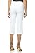 Rekucci Women's Ease into Comfort Capri with Button Detail (8, White)