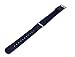 BARTON WATCH BANDS 22mm Navy Blue Standard Length Ballistic Nylon NATO® Style Straps