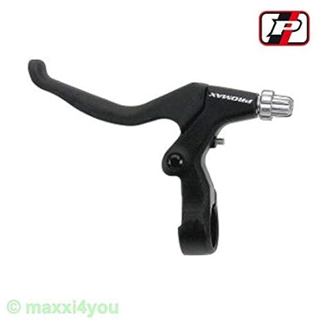 01110211 Promax V-Brake Bremsgriffe - links/rechts/Set - Bremshebel Bremsen (Hebel links Schwarz)
