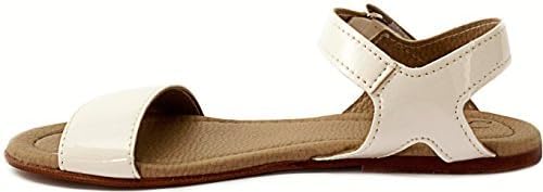 Subibaja Girls' Sofia Flat Sandals (Big Kid) (32, White)