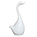 Langxian Swan Bathroom Toilet Bowl Brush and Holders Set, Toilet Brush with Long Handle Full-Closed and Ceramic Base,Bathroom Cleaning Brush Accessories …