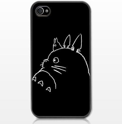 My Neighbour Totoro (Black &amp; White) TPU Case for iPhone 4/4S
