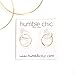 Humble Chic Small Hoop Earrings for Women - Hypoallergenic Lightweight Wire Threader Loop Drop Dangles, Safe for Sensitive Ears, 18K Gold Plated - 0.5 inch