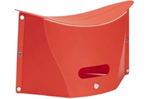 SWPATO Folding Portable Camping Hiking Stool with Handbag Function - Lightweight Collapsable Travel Chairs for BBQ, Library & Backpacking - Outdoor Ultralight Mini Step Stool Foldable(Red Small)