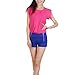 TopTie Women's Sleeve Ruffle Shoulder Chiffon Tops Casual Shirt Tops Blouse